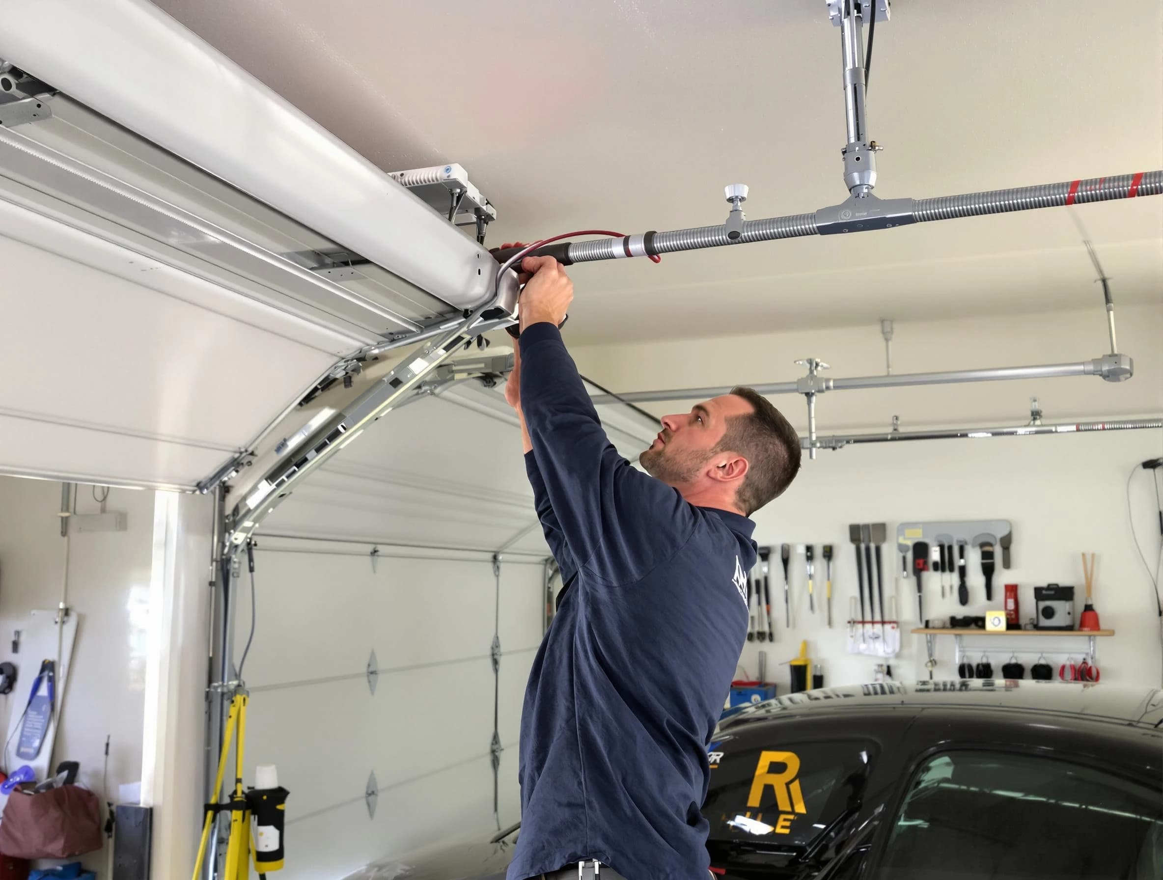 Gloucester Garage Door Repair technician performing garage door cable repair in Gloucester