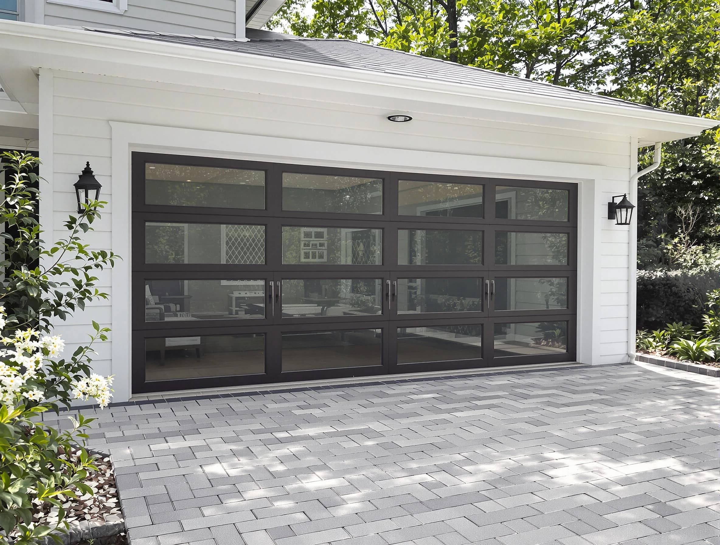 Gloucester Garage Door Repair design specialist presenting custom garage door options to Gloucester homeowner