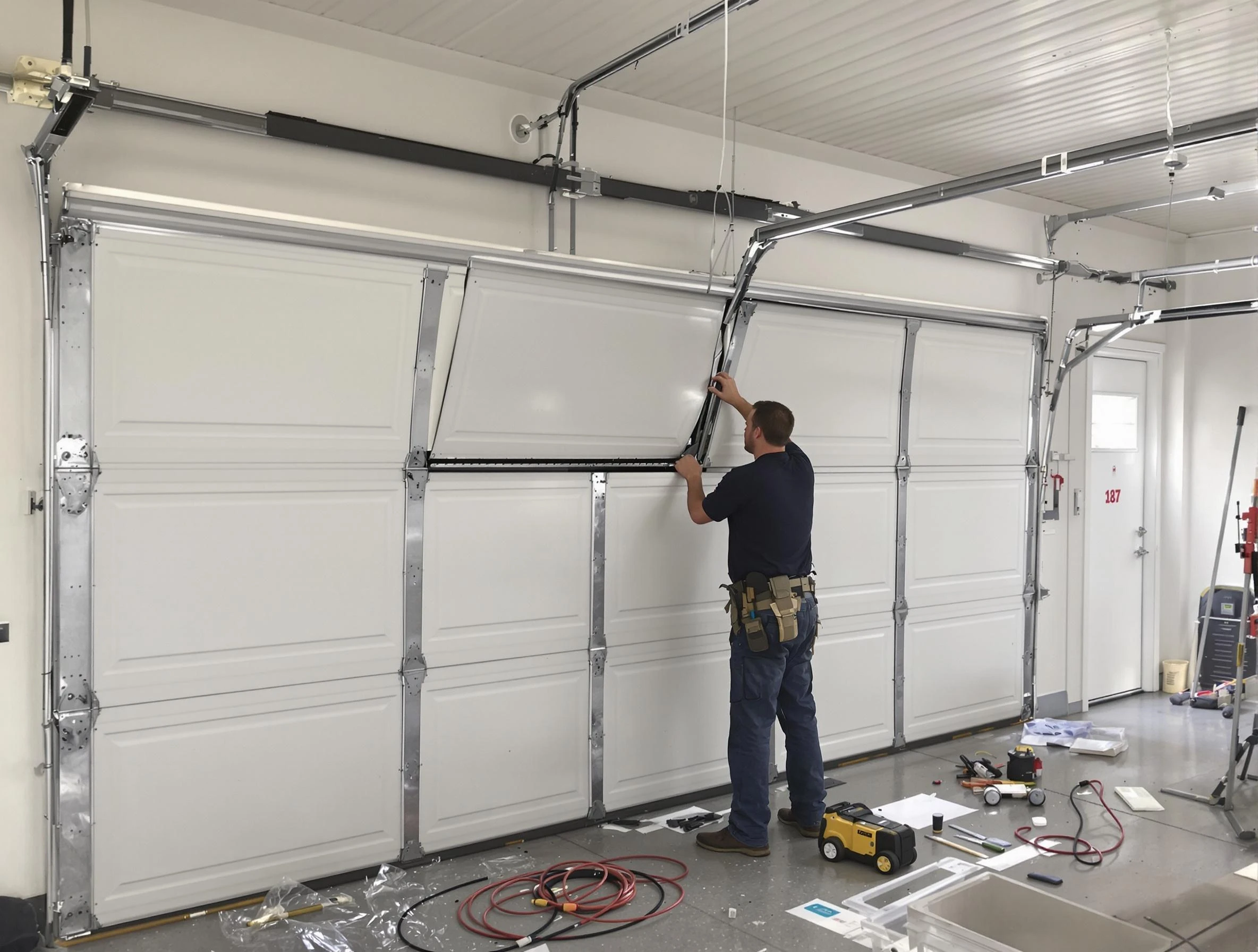 Garage Door Section Replacement in Gloucester