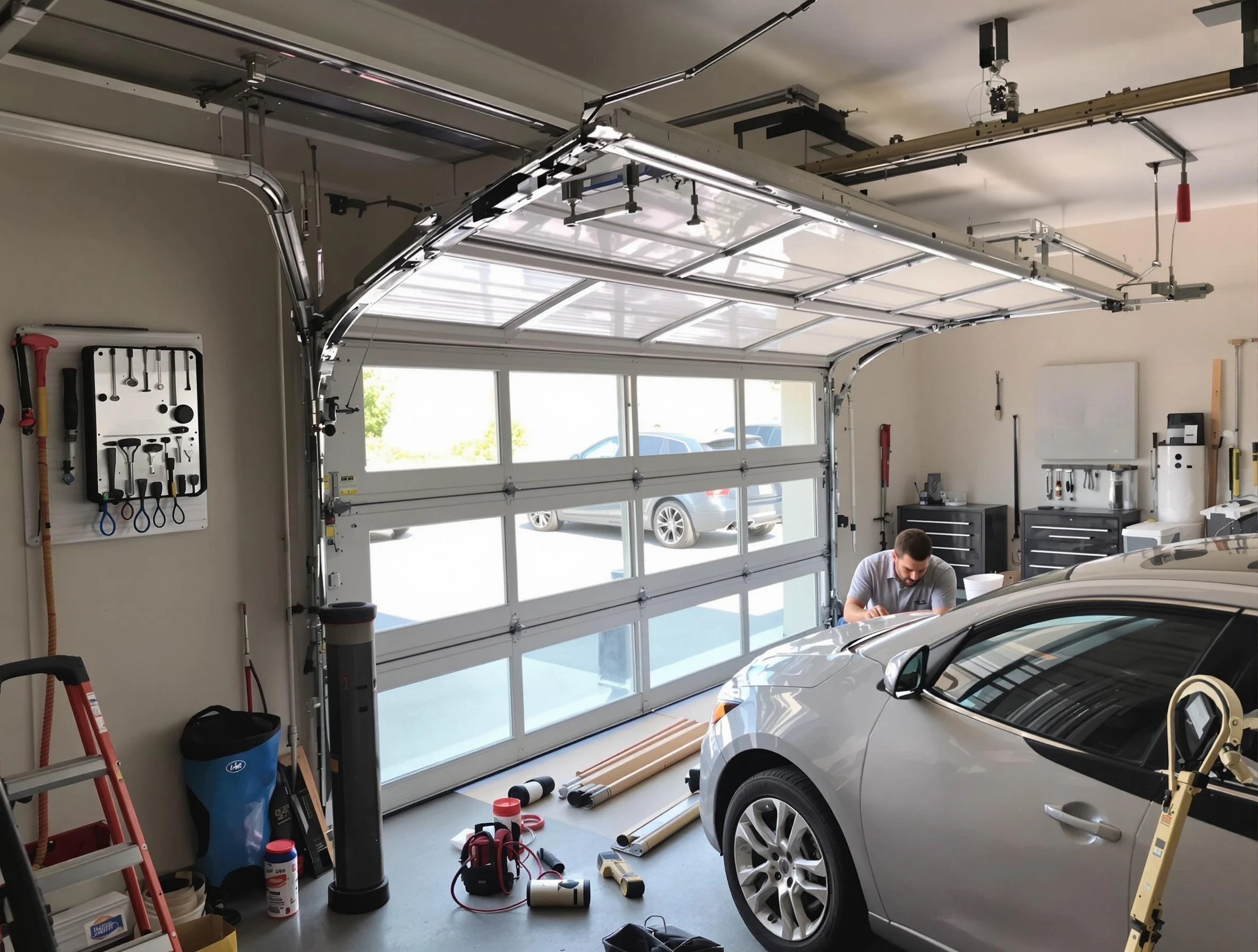 Garage door noise reduction service by Gloucester Garage Door Repair in Gloucester