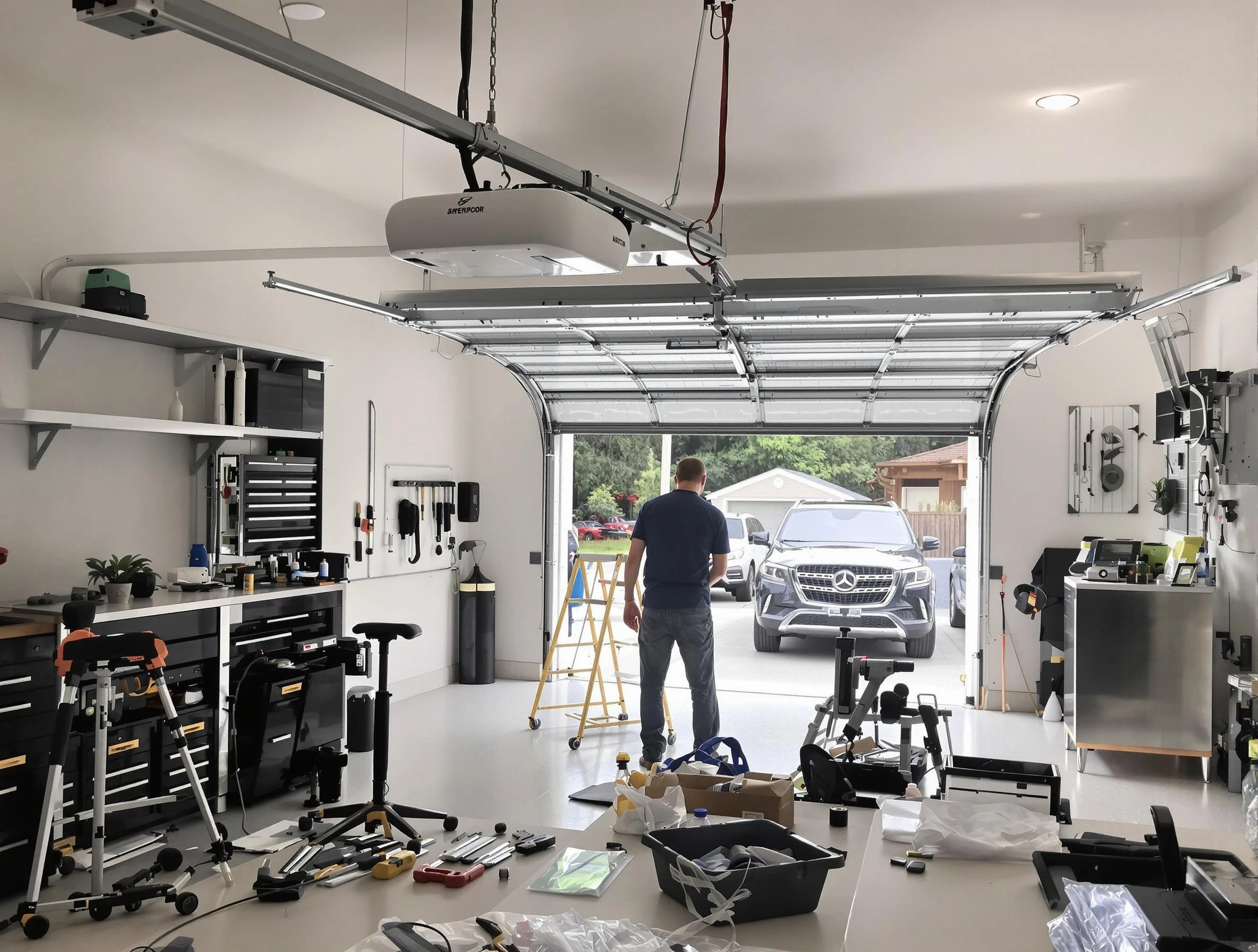 Garage door opener installation by Gloucester Garage Door Repair in Gloucester